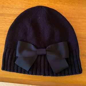 Kate Spade Beanie with Grosgrain Bow